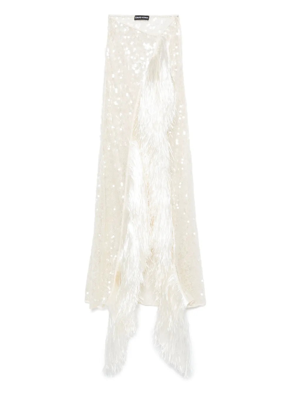 Fringe-Detailed Maxi Skirt