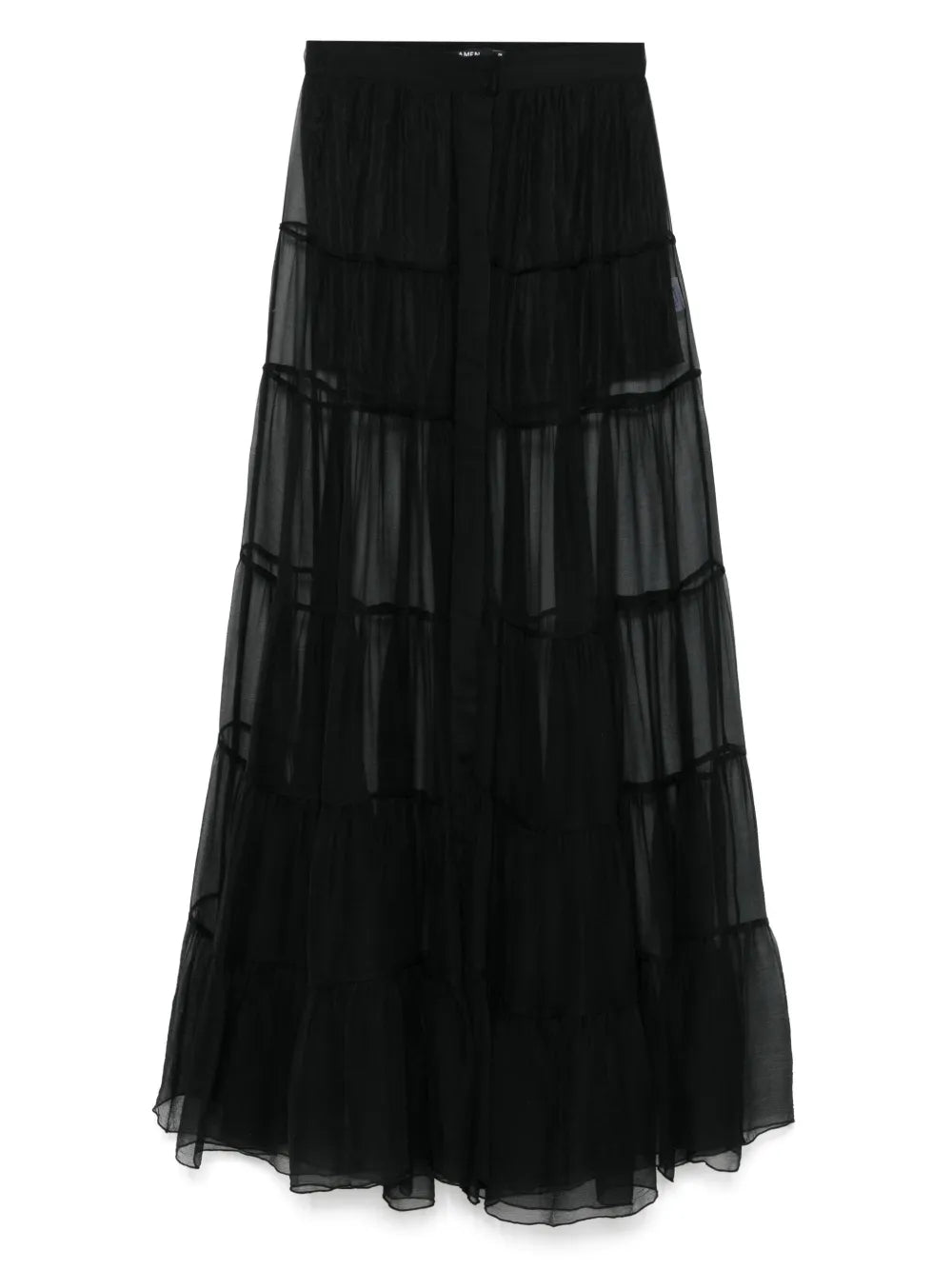 Silk Chiffon Maxi Skirt