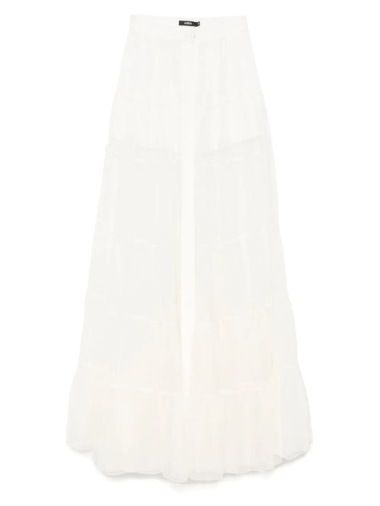 Silk Chiffon Maxi Skirt