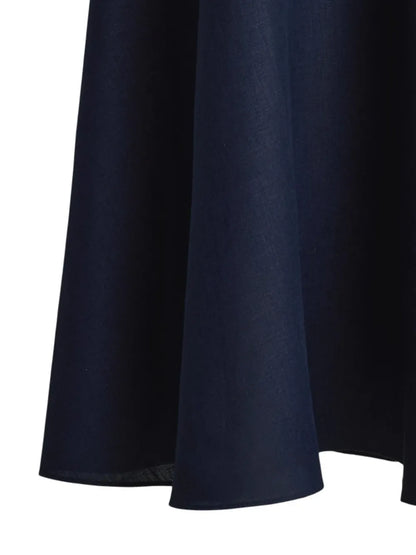 Linen Midi Skirt