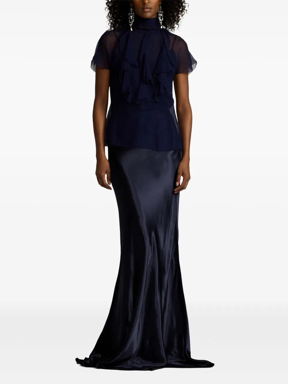 Satin-Finish Skirt
