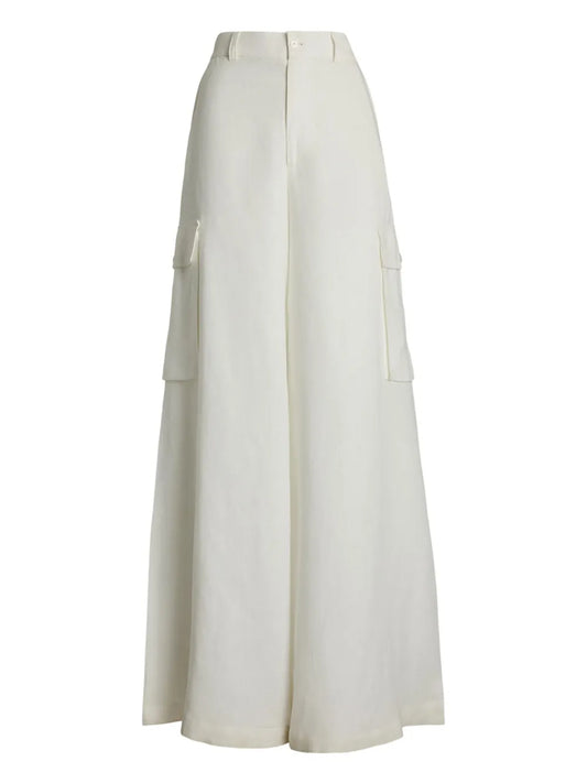 Wide-Leg Cargo Trousers