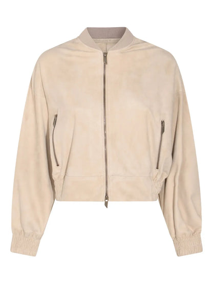Leather Bomber Jacket