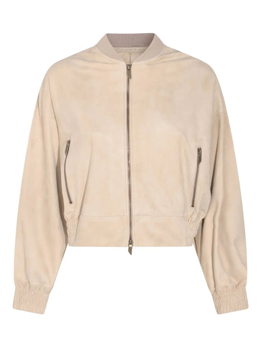 Leather Bomber Jacket