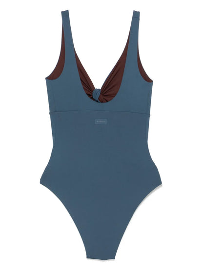 Draped-Detailing Swimsuit