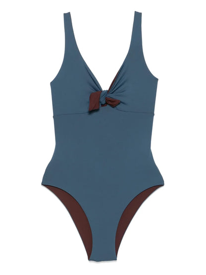 Draped-Detailing Swimsuit