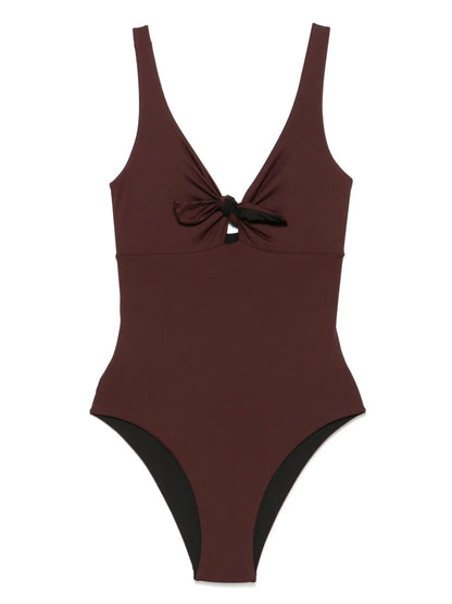 Draped-Detailed Swimsuit
