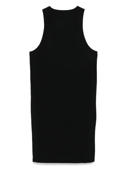 Zip-Detail Midi Dress