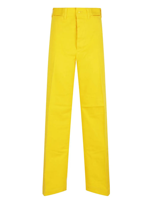 Cotton Straight Trousers