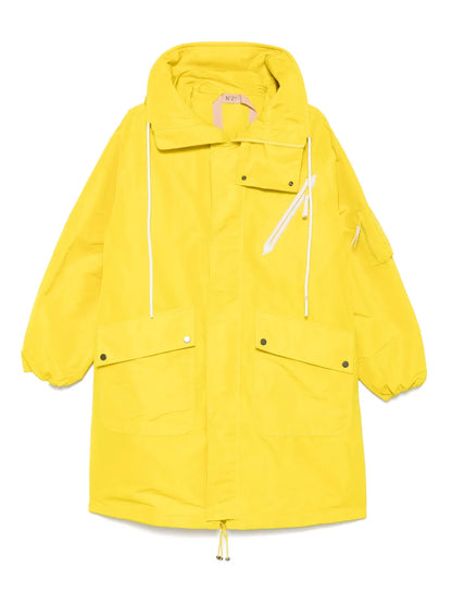 Drawstring Hooded Coat