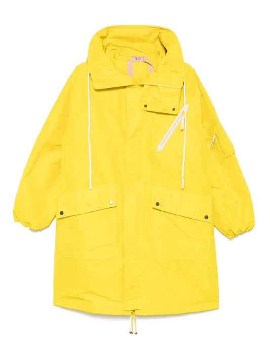 Drawstring Hooded Coat