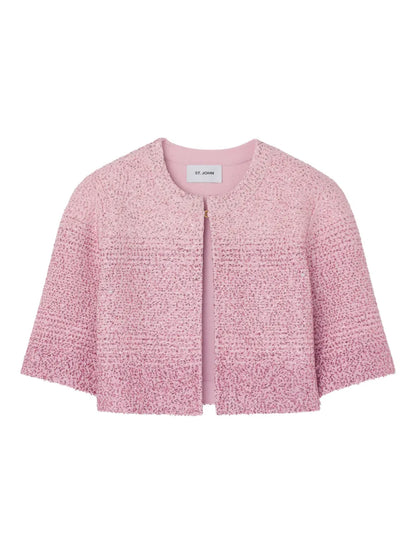 Sequin-Embellished Knitted Jacket