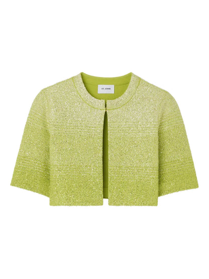 Sequin-Embellished Knitted Jacket