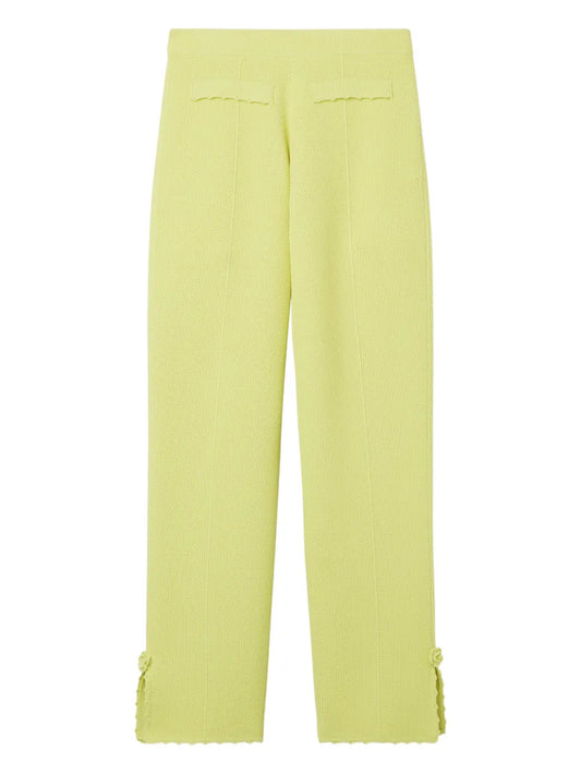 Honeycomb-Knit Trousers