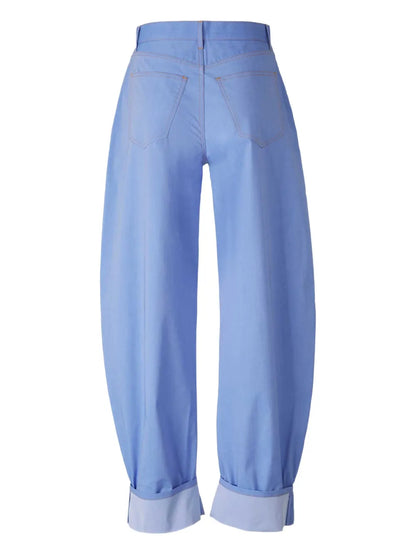 Folded-Edge Tapered Trousers