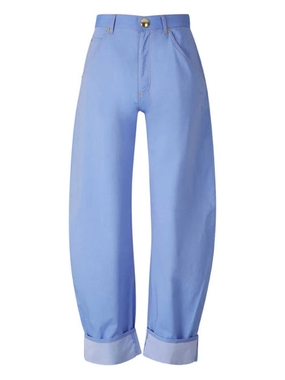 Folded-Edge Tapered Trousers