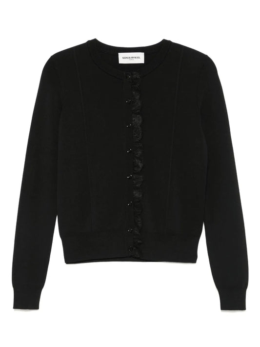 Lace-Trim Cardigan
