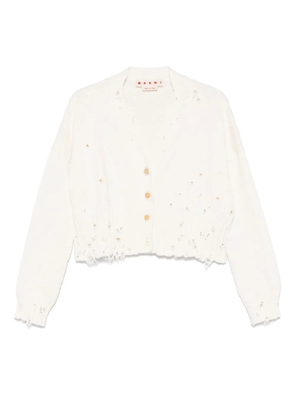 Patterned-Jacquard Cardigan