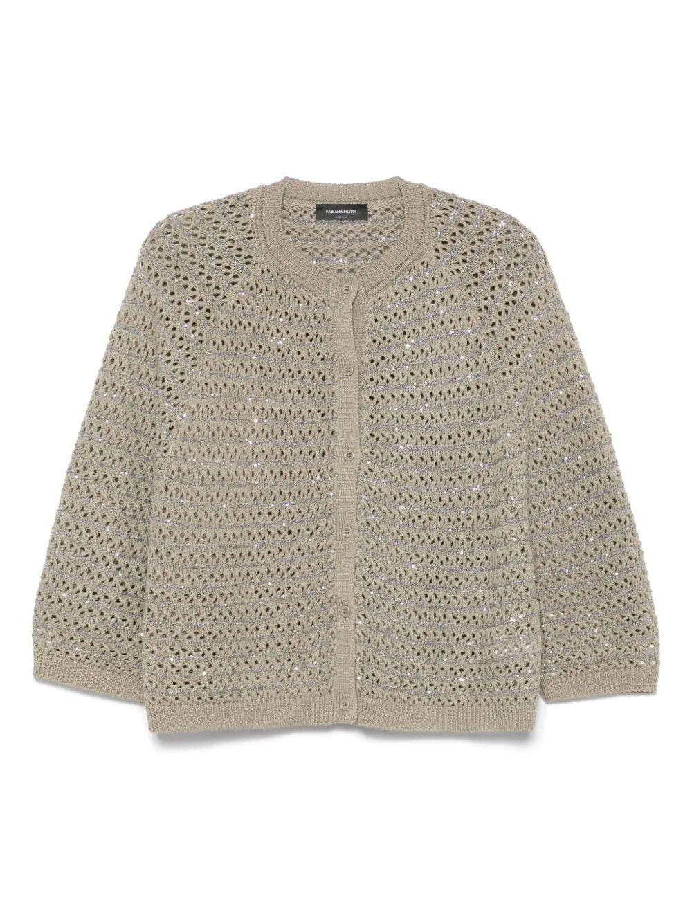 Sequin-Embellished Cardigan