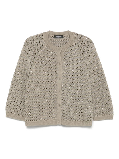 Sequin-Embellished Cardigan