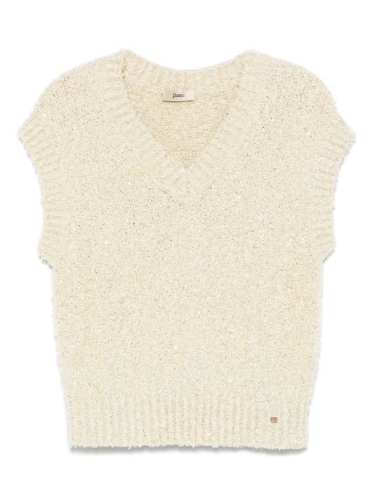 Sequin-Embellished Vest