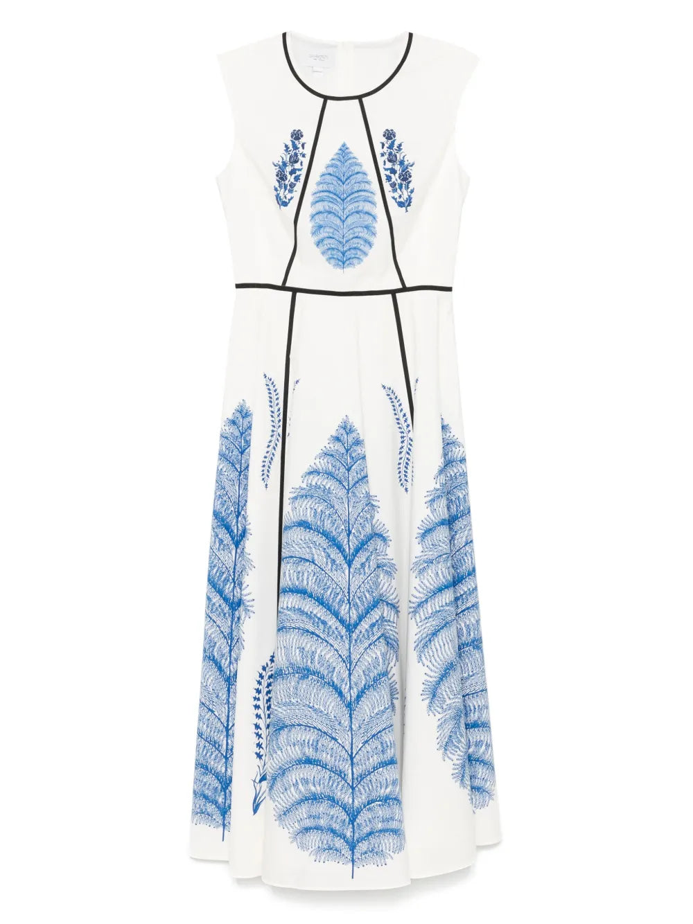 Foral-Print Midi Dress