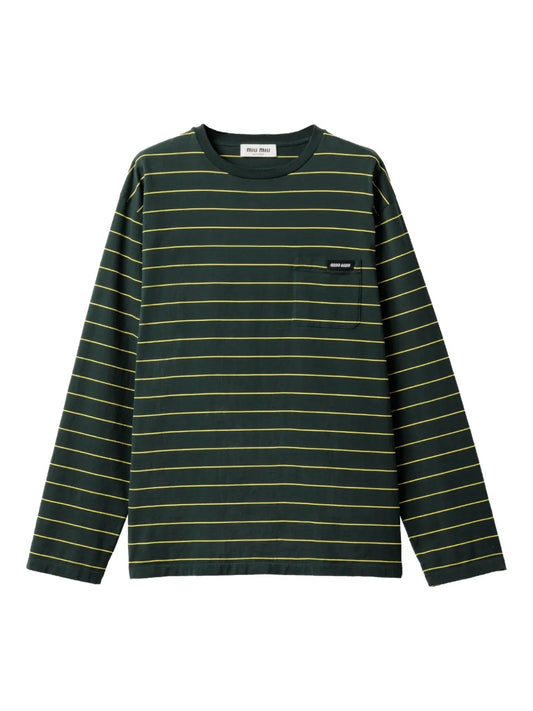 Long-Sleeved Cotton T-Shirt