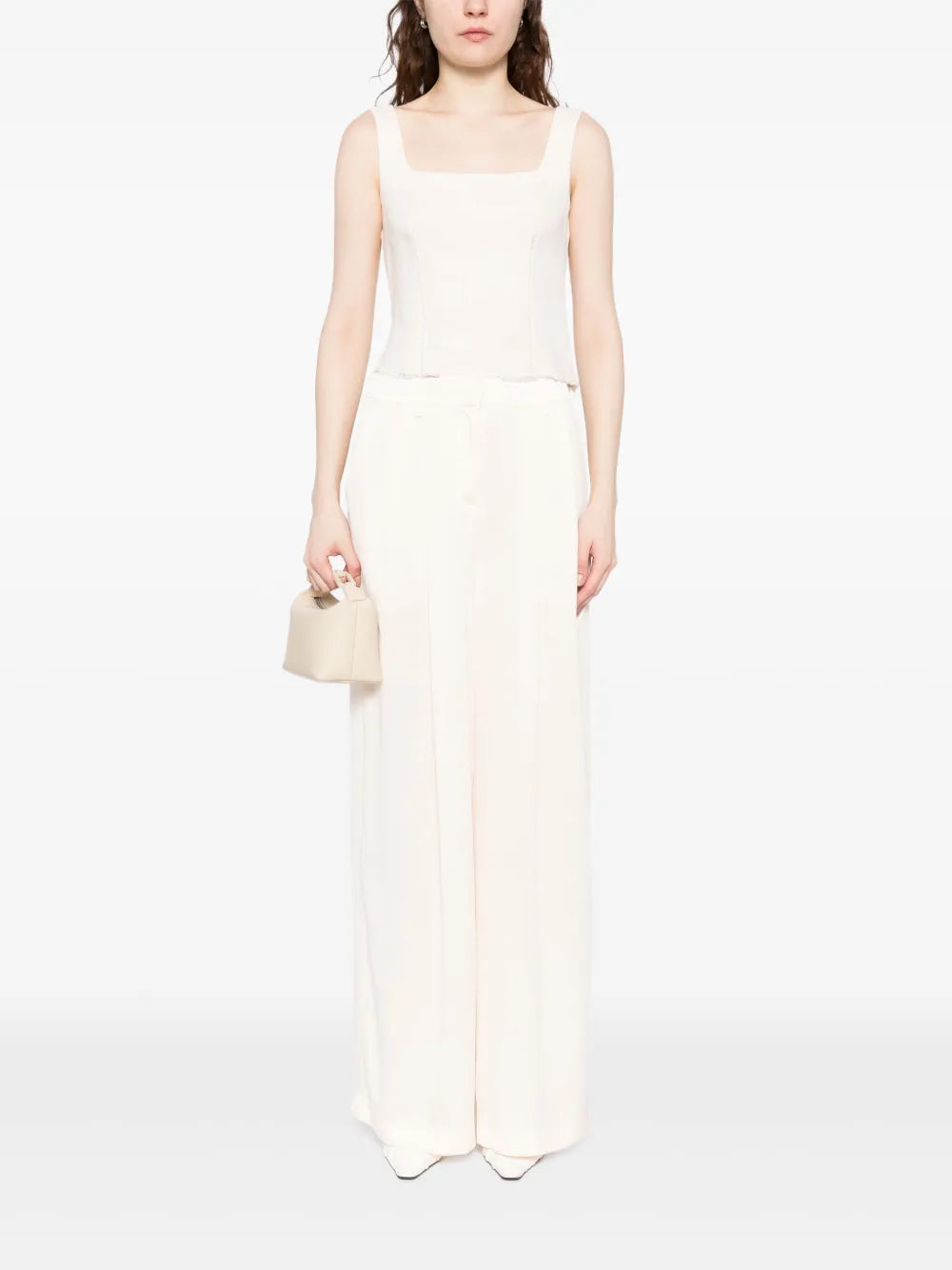 Tuck Palazzo Pants
