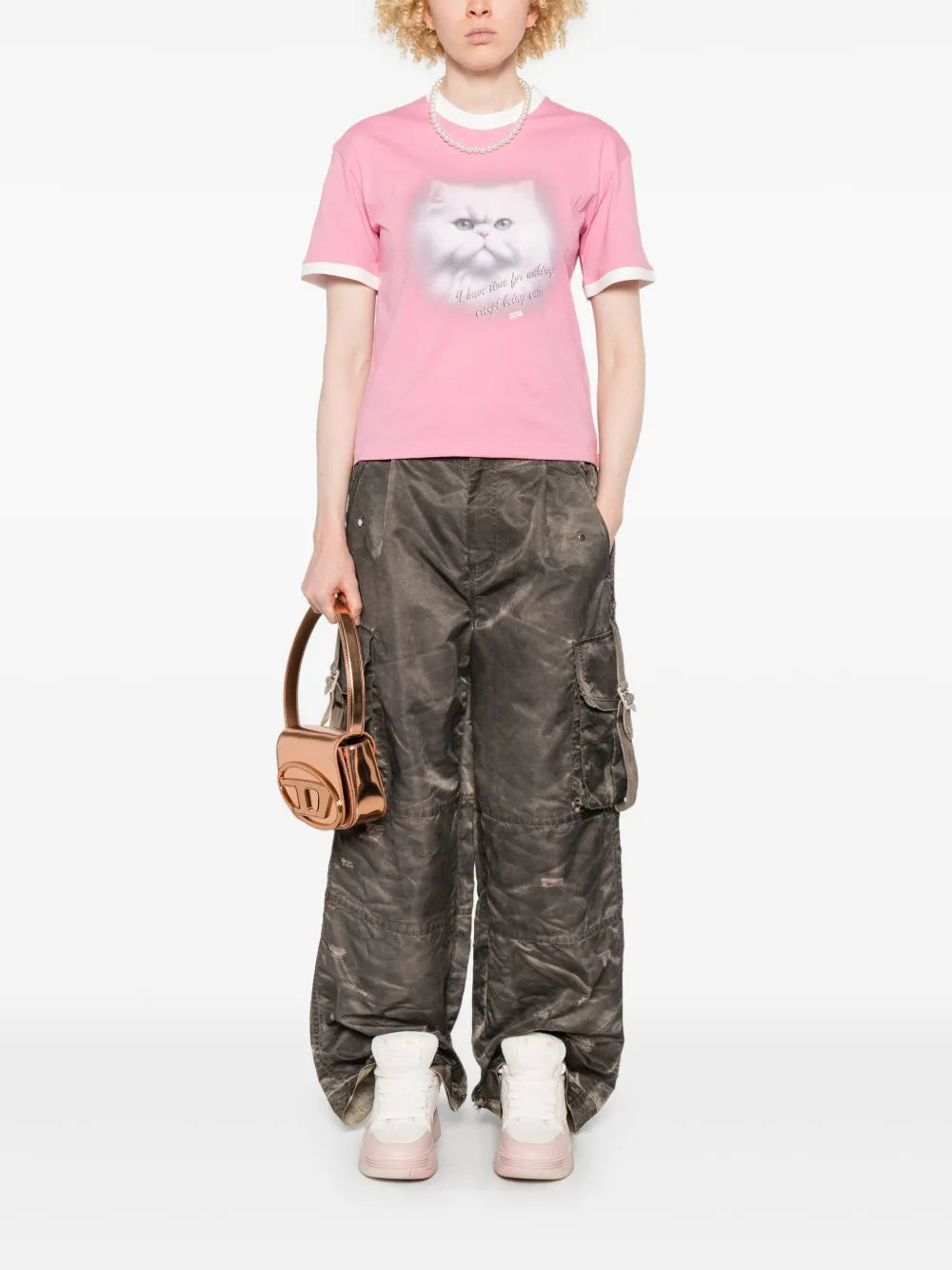 Cat-Print T-Shirt