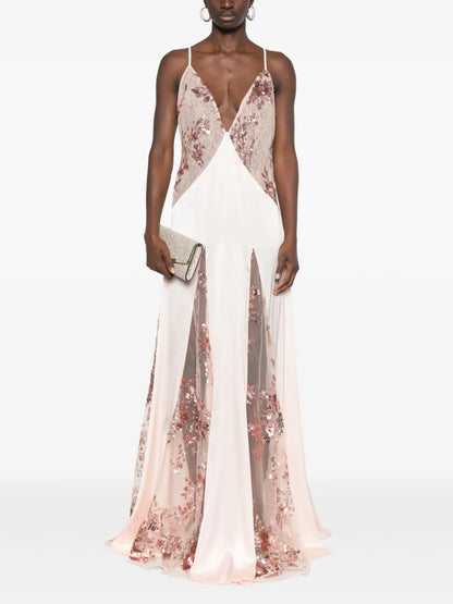 Satin Lace Gown