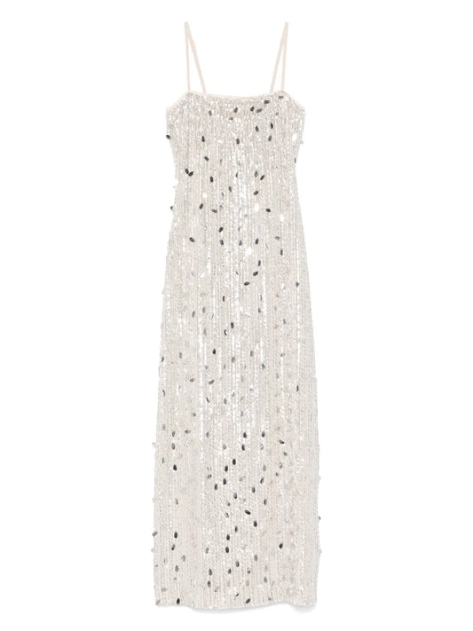 Sequin-Embellished Maxi Dress