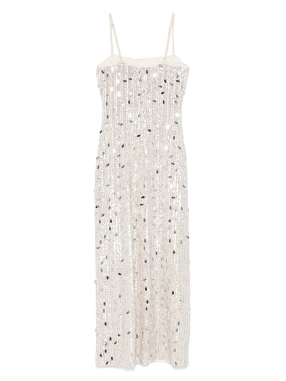 Sequin-Embellished Maxi Dress