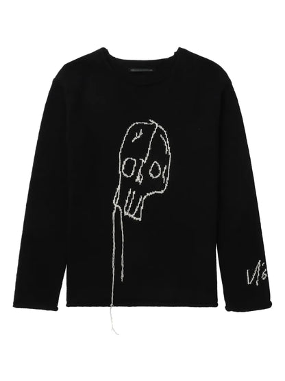 Skull-Jacquard Jumper