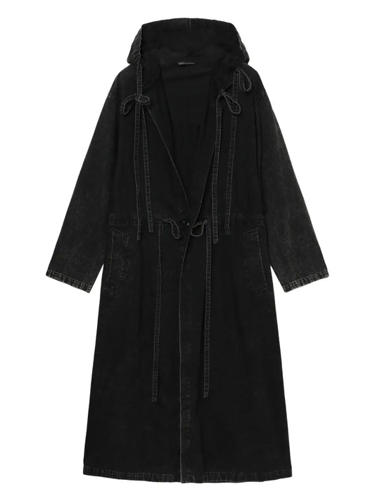 Hooded Denim Coat