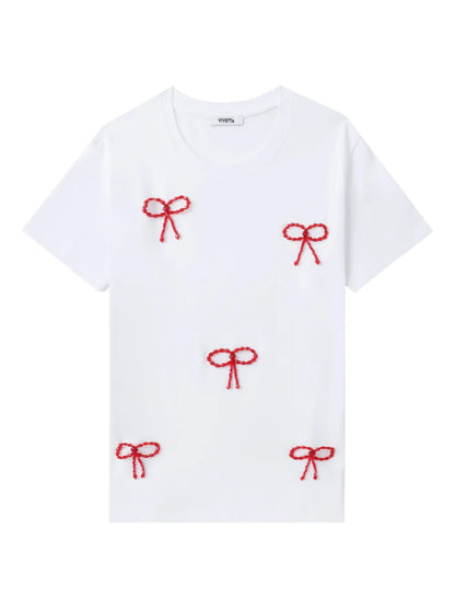 Bow-Embellished T-Shirt