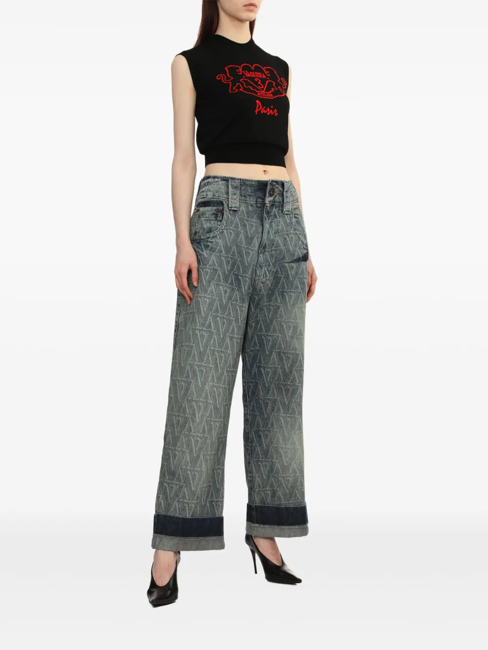 Intarsia-Logo Top