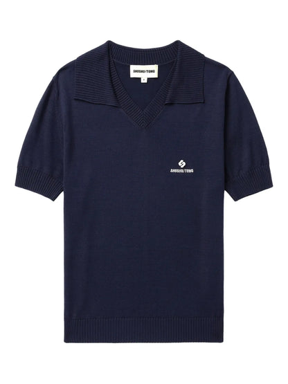 Logo-Embroidered Polo Top