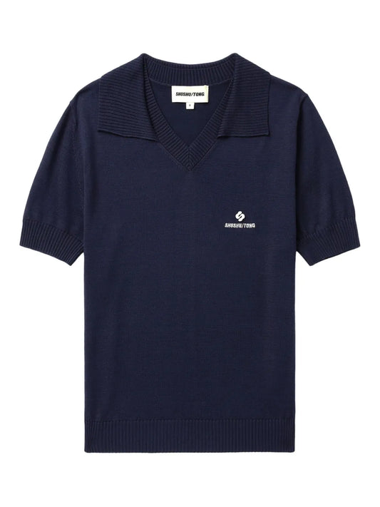Logo-Embroidered Polo Top