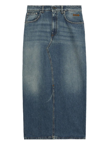 Denim Midi Skirt