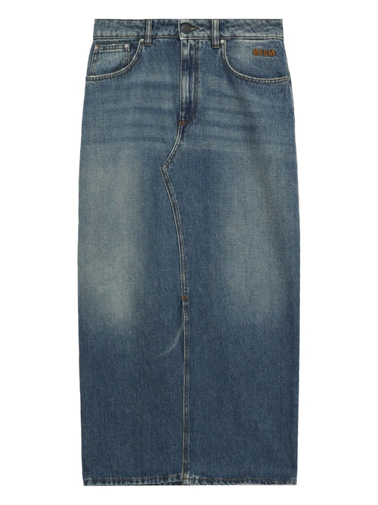 Denim Midi Skirt