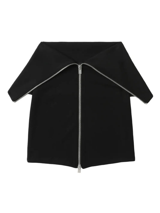Folded-Edge Mini Skirt