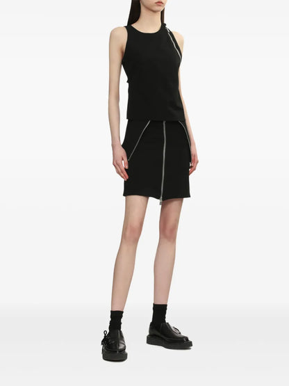 Folded-Edge Mini Skirt