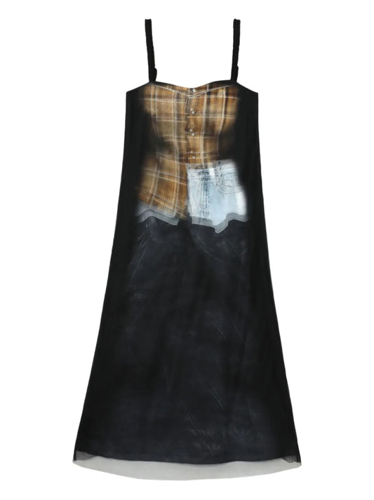Printed Midi Dress