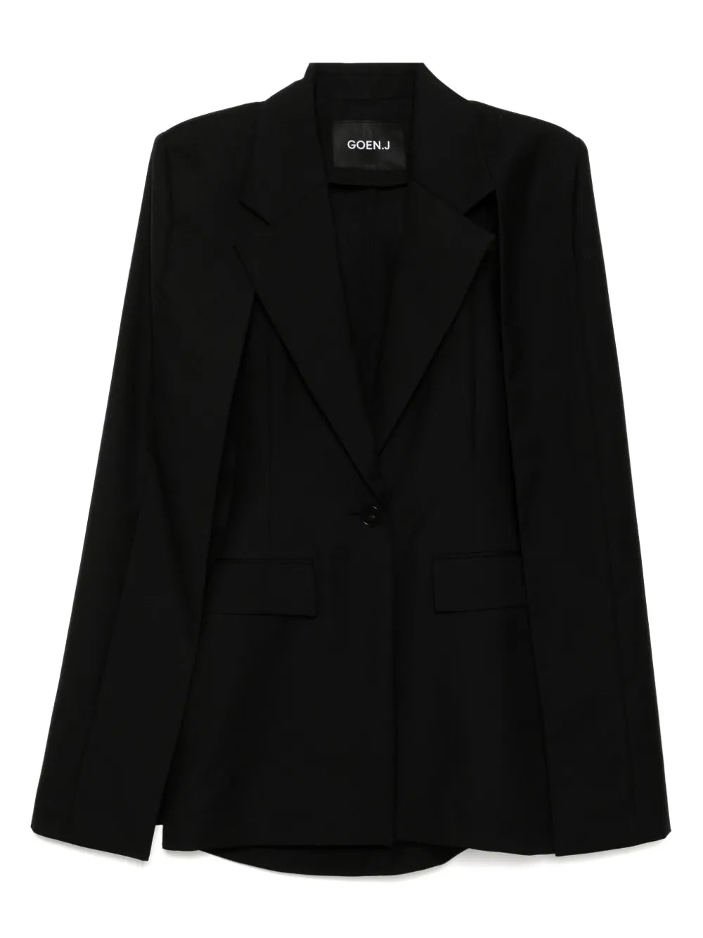 Notched-Lapel Blazer