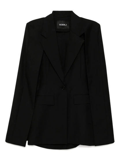 Notched-Lapel Blazer