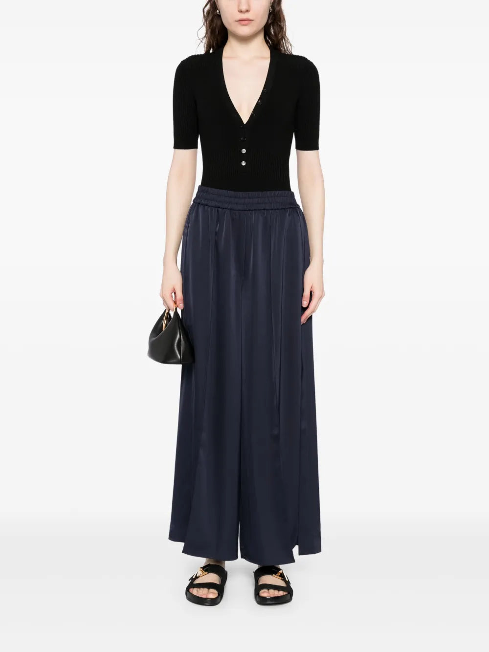 Slit Palazzo Pants