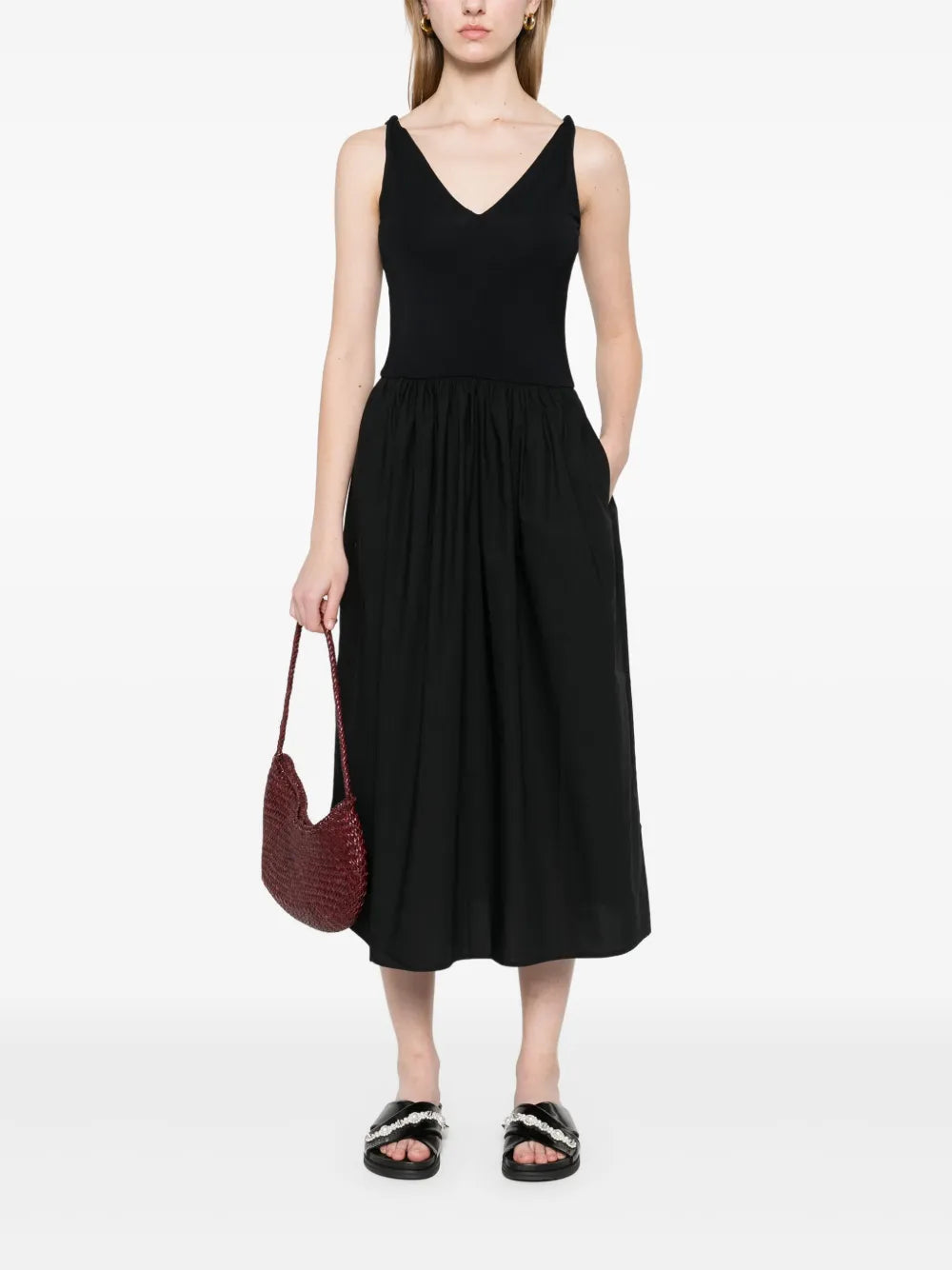 Flared Midi Dress