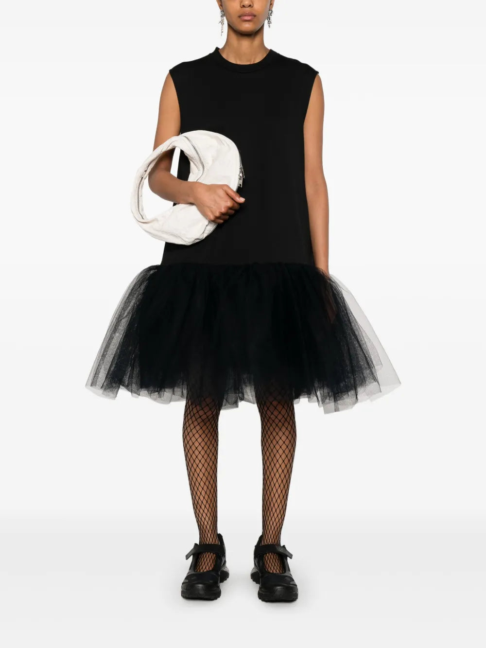Tulle-Trim Dress