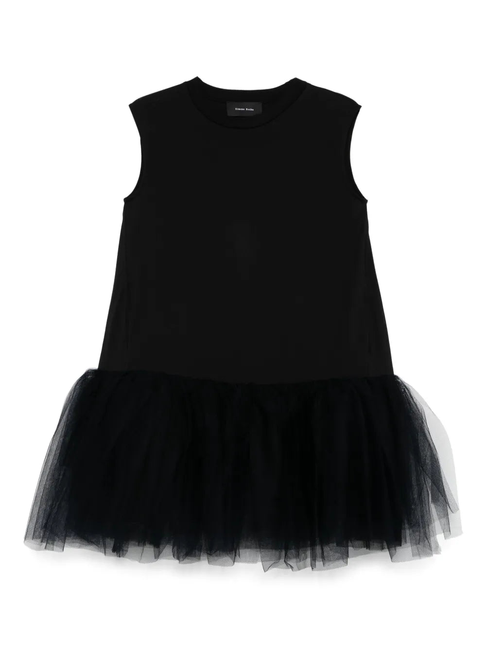 Tulle-Trim Dress