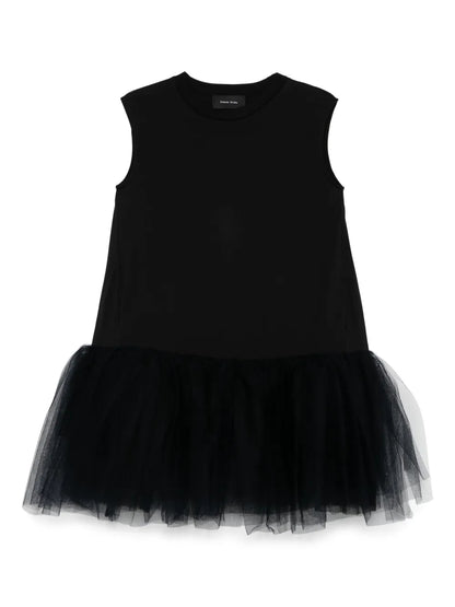 Tulle-Trim Dress
